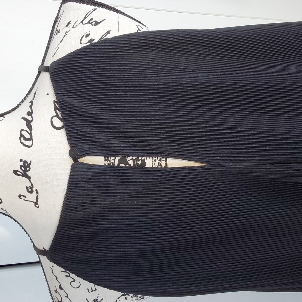 No Boundaries| Juniors Black Satin Ribbed Texture Halter Mini Dress Sz.XL - Picture 4 of 7